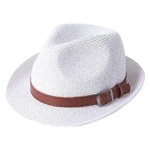 Summer Fashion White Unisex Jazz Hat