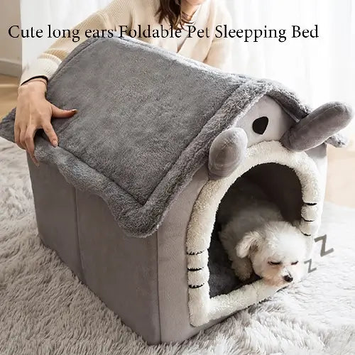 Dog and Cat Bed Folding House