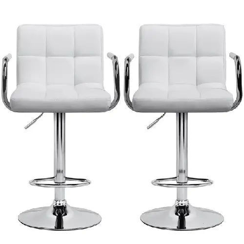 Faux Leather Swivel Bar Chair