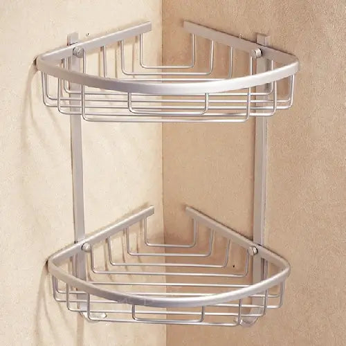 Aluminum Shower Triangular Rack Storage Corner Shelf