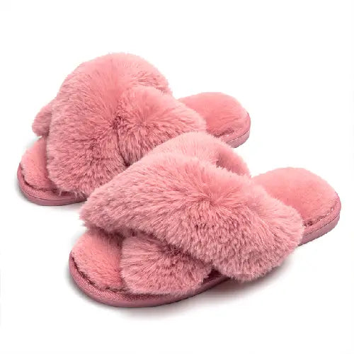 Winter Soft Plush Fur Slippers